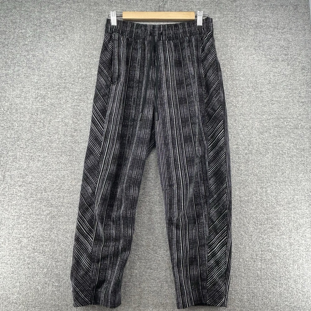 Athleta Arrival Pants Women Size 2 Black Amara Striped Casual